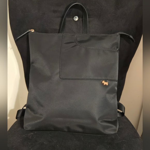 Radley London Pocket Essentials Medium Ziptop Backpack - Black & Rose Gold - Picture 4 of 15